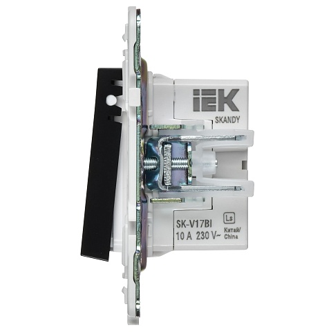 IEK SKANDY Черный Кнопка звонка с индикацией для отелей 10А SK-V17Bl