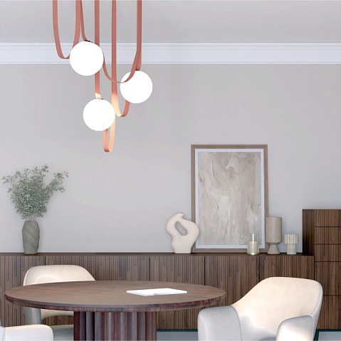 Denkirs DK5551-BK Трековый светильник Belty Orb со светодиодом d150mm H147mm 48V 10W 120° 3000K IP20 черный пластик