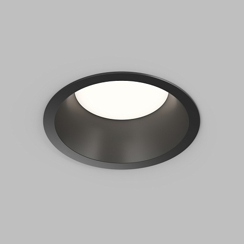 Denkirs DK2155-BK Встраиваемый светильник INER, до 15 Вт LED, GX53, IP20, алюминий, чёрный