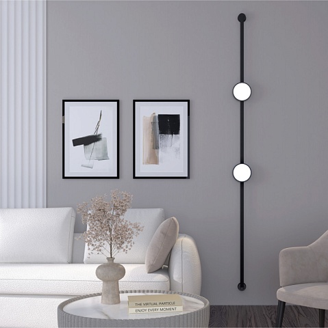 Denkirs DK5567-BK Трековый светильник Belty Flow со светодиодом d168mm H30mm 48V 10W 120° 3000K IP20 черный алюминий