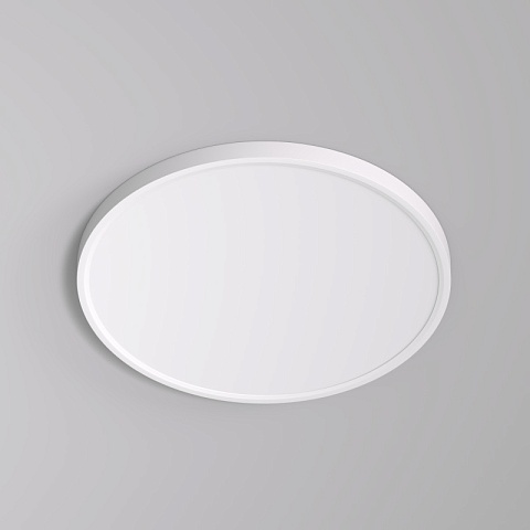 Denkirs DK6522-WH Накладной светильник THIN, IP40, 36W, 3000K/4000K/6500K, переключатель цветовой температуры на корпусе, белый, полимер