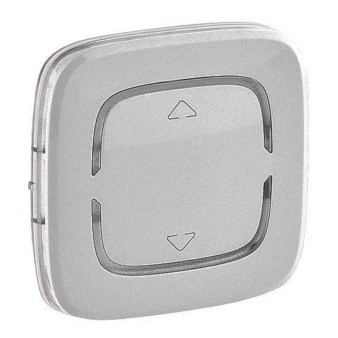Legrand Valena ALLURE Алюм MyHome Накладка для мех. BUS/SCS с симв "Вверх-вниз", 2 мод