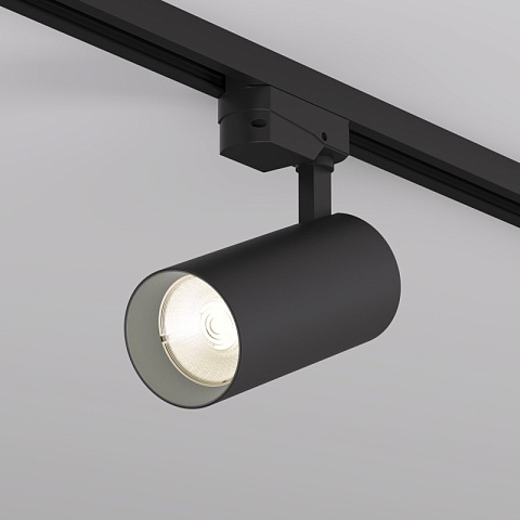 Denkirs DK6453-BK Трековый светильник SOLID KOPER, 145мм, d70, 220V, LED 3000K, 24W, IP20, черный, алюминий