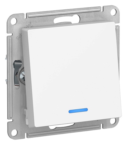 Systeme Electric AtlasDesign Лотос Переключатель 1-клавишный с подсветкой, сх.6а, 10АХ, механизм