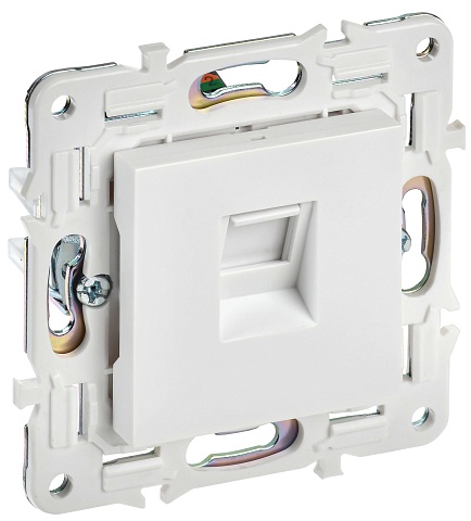 IEK SKANDY Арктический белый Розетка компьютерная RJ45 кат.6 SK-K02W