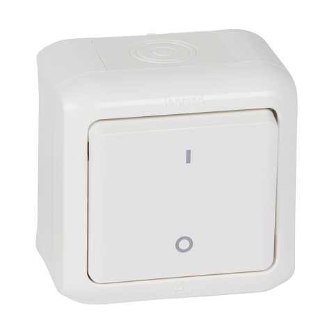 Legrand Quteo Белый Выключатель двухполюсный IP44